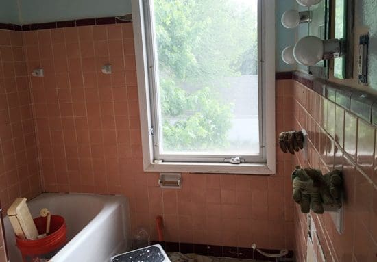 bathroom before